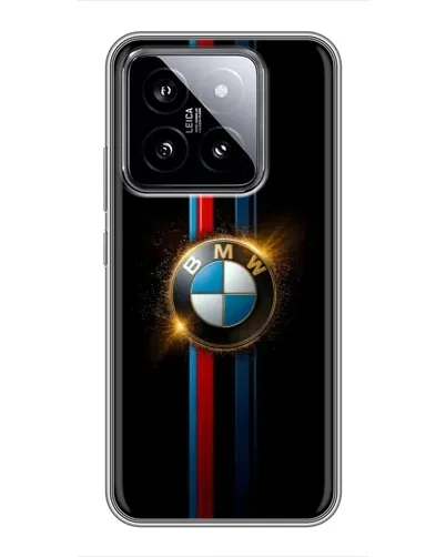 Чехол для Xiaomi 14 с картинкой «BMW M-Power неон»