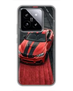 Чехол для Xiaomi 14 с картинкой «BMW на красной дорожке»