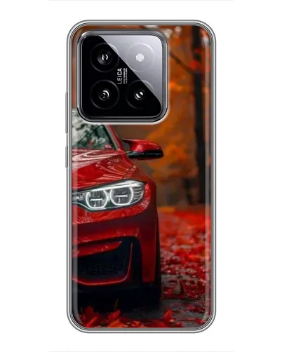 Чехол для Xiaomi 14 с картинкой «Осенняя BMW M4»