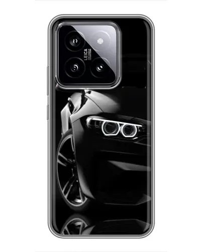 Чехол для Xiaomi 14 с картинкой «Черная BMW — профиль» Чехол для Xiaomi 14 с картинкой «Черная BMW — профиль»