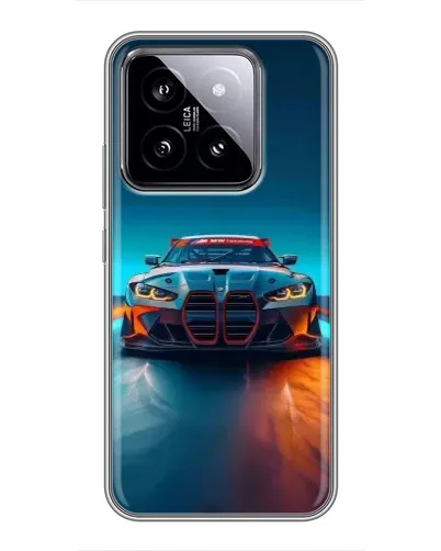 Чехол для Xiaomi 14 с картинкой «BMW — огни неона» Чехол для Xiaomi 14 с картинкой «BMW — огни неона»