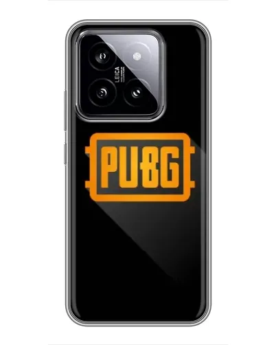 Чохол для Xiaomi 14 з картинкою «PUBG — рамка лого» Чохол для Xiaomi 14 з картинкою «PUBG — рамка лого»
