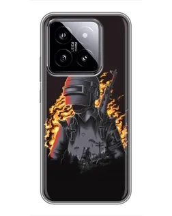 Чохол для Xiaomi 14 з картинкою «PUBG — вогняний силует» Чохол для Xiaomi 14 з картинкою «PUBG — вогняний силует»