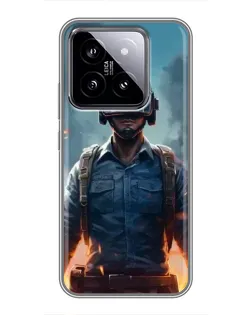 Чохол для Xiaomi 14 з картинкою «PUBG — реалістичний герой» Чохол для Xiaomi 14 з картинкою «PUBG — реалістичний герой»