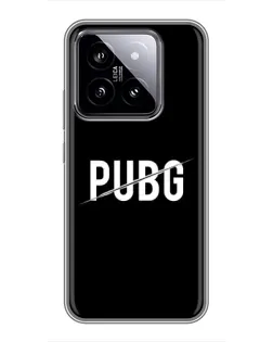 Чохол для Xiaomi 14 з картинкою «PUBG — білий логотип» Чохол для Xiaomi 14 з картинкою «PUBG — білий логотип»