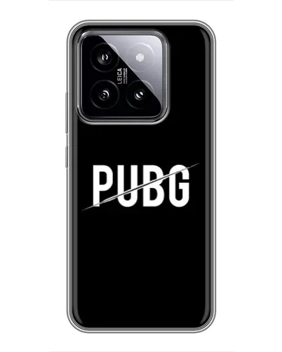 Чохол для Xiaomi 14 з картинкою «PUBG — білий логотип» Чохол для Xiaomi 14 з картинкою «PUBG — білий логотип»