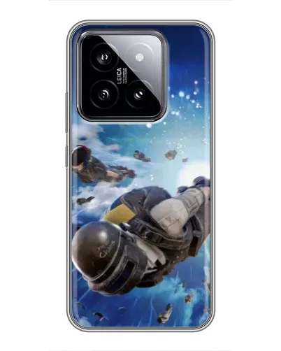 Чохол для Xiaomi 14 з картинкою «Десант PUBG — стрибок» Чохол для Xiaomi 14 з картинкою «Десант PUBG — стрибок»