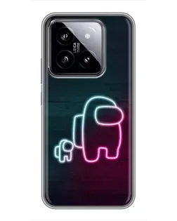 Чохол для Xiaomi 14 з картинкою «Among Us неон-арт» Чохол для Xiaomi 14 з картинкою «Among Us неон-арт»