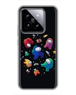 Чохол для Xiaomi 14 з картинкою «Among Us космос» Чохол для Xiaomi 14 з картинкою «Among Us космос»