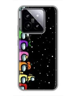 Чохол для Xiaomi 14 з картинкою «Команда Among Us» Чохол для Xiaomi 14 з картинкою «Команда Among Us»