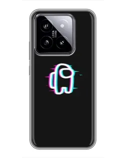 Чохол для Xiaomi 14 з картинкою «Among Us неон» Чохол для Xiaomi 14 з картинкою «Among Us неон»