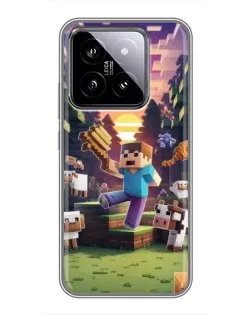 Чохол для Xiaomi 14 з картинкою «Стів на фермі»
