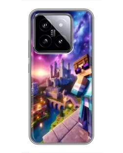Чохол для Xiaomi 14 з картинкою «Стів та космос» Чохол для Xiaomi 14 з картинкою «Стів та космос»