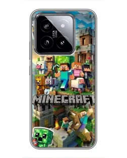 Чохол для Xiaomi 14 з картинкою «Замок Minecraft» Чохол для Xiaomi 14 з картинкою «Замок Minecraft»