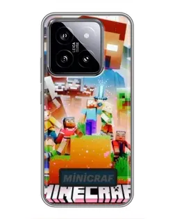 Чохол для Xiaomi 14 з картинкою «Minecraft герої гри» Чохол для Xiaomi 14 з картинкою «Minecraft герої гри»