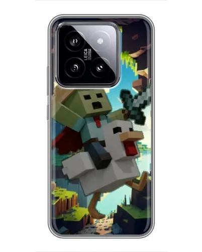 Чехол для Xiaomi 14 с картинкой «Стив и гусь»