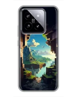 Чехол для Xiaomi 14 с картинкой «Вид из пещеры»