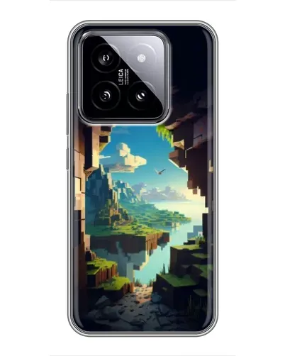 Чехол для Xiaomi 14 с картинкой «Вид из пещеры»
