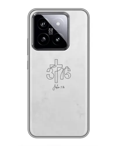 Чохол для Xiaomi 14 з картинкою «Івана 3:16 Хрест» Чохол для Xiaomi 14 з картинкою «Івана 3:16 Хрест»