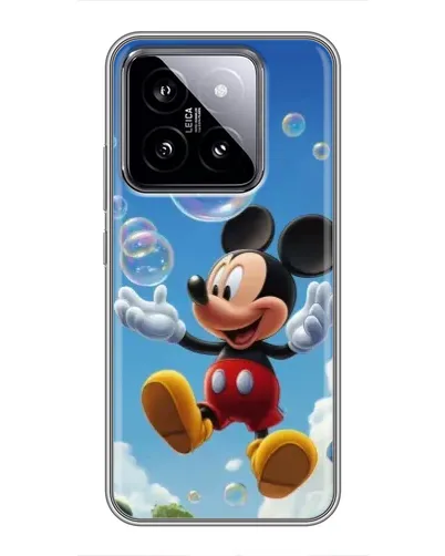 Чохол для Xiaomi 14 з картинкою «Mickey та мильні бульбашки»
