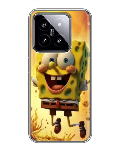 Чохол для Xiaomi 14 з картинкою «Губка Боб стрибає»