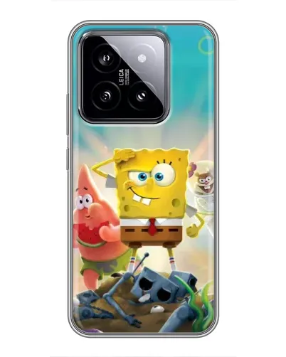 Чохол для Xiaomi 14 з картинкою «Спанч Боб переможець»