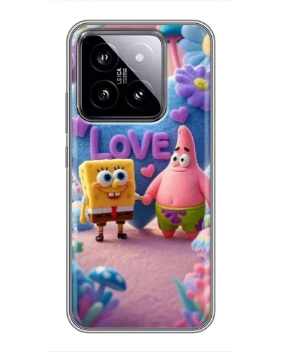 Чохол для Xiaomi 14 з картинкою «Губка Боб Патрік»