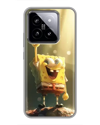 Чохол для Xiaomi 14 з картинкою «Сяючий Спанч Боб»