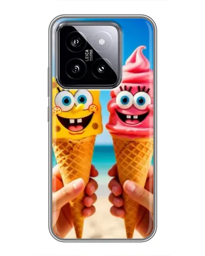 Чохол для Xiaomi 14 з картинкою «Спанч Боб морозиво»