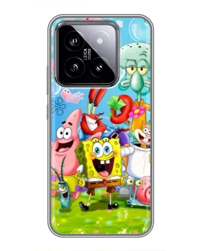 Чехол для Xiaomi 14 с картинкой «Губка Боб и друзья» Чехол для Xiaomi 14 с картинкой «Губка Боб и друзья»