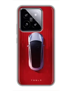 Чохол для Xiaomi 14 з картинкою «Tesla Top View» Чохол для Xiaomi 14 з картинкою «Tesla Top View»