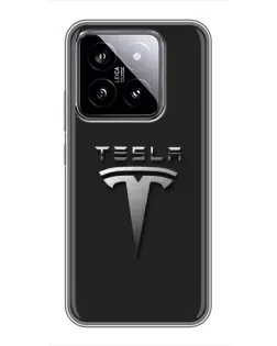 Чохол для Xiaomi 14 з картинкою «Сталевий логотип Tesla» Чохол для Xiaomi 14 з картинкою «Сталевий логотип Tesla»