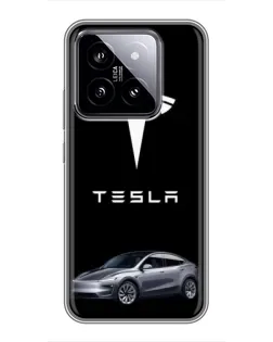Чохол для Xiaomi 14 з картинкою «Tesla Model Y» Чохол для Xiaomi 14 з картинкою «Tesla Model Y»