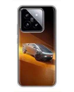 Чохол для Xiaomi 14 з картинкою «Cybertruck у пустелі» Чохол для Xiaomi 14 з картинкою «Cybertruck у пустелі»