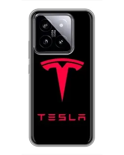 Чохол для Xiaomi 14 з картинкою «Tesla Red Logo» Чохол для Xiaomi 14 з картинкою «Tesla Red Logo»