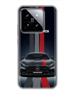 Чохол для Xiaomi 14 з картинкою «Mercedes — білий карбон» Чохол для Xiaomi 14 з картинкою «Mercedes — білий карбон»