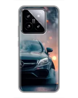 Чохол для Xiaomi 14 з картинкою «Mercedes — нічне місто» Чохол для Xiaomi 14 з картинкою «Mercedes — нічне місто»