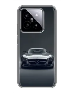 Чохол для Xiaomi 14 з картинкою «Mercedes на чорному» Чохол для Xiaomi 14 з картинкою «Mercedes на чорному»