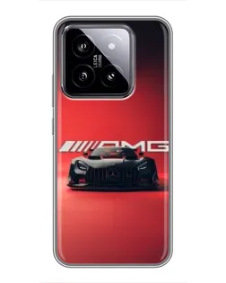 Чохол для Xiaomi 14 з картинкою «Mercedes AMG — червона лінія» Чохол для Xiaomi 14 з картинкою «Mercedes AMG — червона лінія»