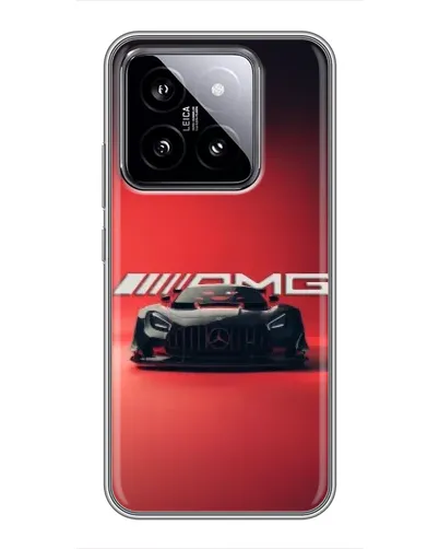 Чохол для Xiaomi 14 з картинкою «Mercedes AMG — червона лінія»