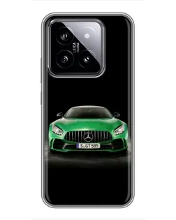 Чохол для Xiaomi 14 з картинкою «Mercedes — неоновий лого» Чохол для Xiaomi 14 з картинкою «Mercedes — неоновий лого»