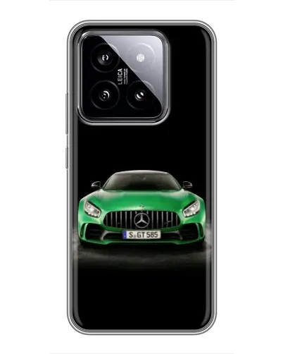 Чохол для Xiaomi 14 з картинкою «Mercedes — неоновий лого»