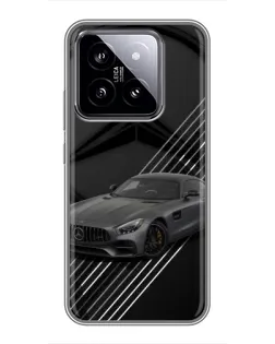 Чохол для Xiaomi 14 з картинкою «Mercedes AMG — графіка» Чохол для Xiaomi 14 з картинкою «Mercedes AMG — графіка»
