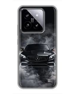 Чохол для Xiaomi 14 з картинкою «Mercedes у диму» Чохол для Xiaomi 14 з картинкою «Mercedes у диму»