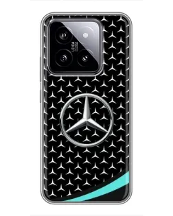 Чохол для Xiaomi 14 з картинкою «Mercedes — бірюзовий акцент» Чохол для Xiaomi 14 з картинкою «Mercedes — бірюзовий акцент»