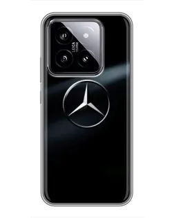 Чохол для Xiaomi 14 з картинкою «Mercedes на металі» Чохол для Xiaomi 14 з картинкою «Mercedes на металі»