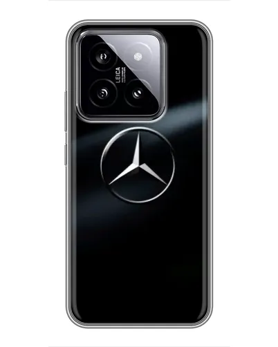 Чохол для Xiaomi 14 з картинкою «Mercedes на металі» Чохол для Xiaomi 14 з картинкою «Mercedes на металі»