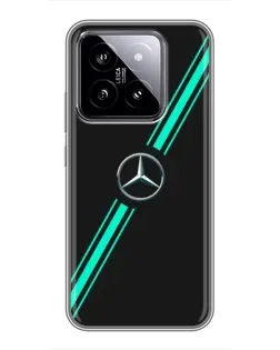 Чохол для Xiaomi 14 з картинкою «Спортивні лінії Mercedes» Чохол для Xiaomi 14 з картинкою «Спортивні лінії Mercedes»