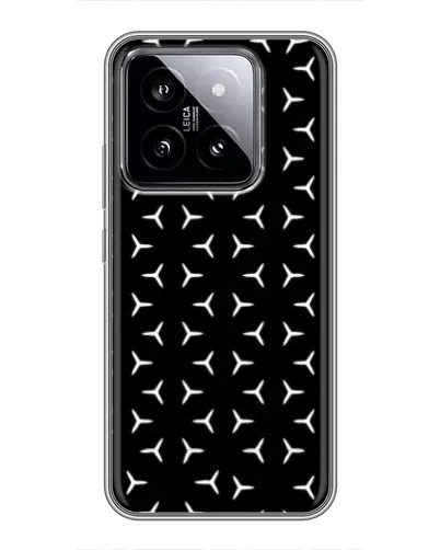 Чехол для Xiaomi 14 с картинкой «Mercedes паттерн звезд» Чехол для Xiaomi 14 с картинкой «Mercedes паттерн звезд»