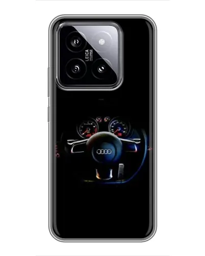 Чохол для Xiaomi 14 з картинкою «Салон Audi — кермо»